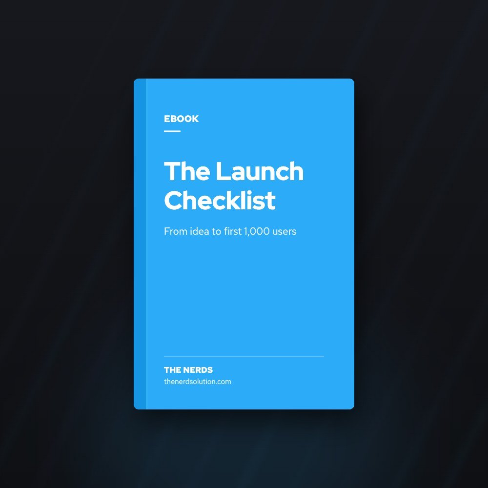 Ebook cover design sample – The Launch Checklist